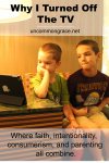 Pinterest UG Why I Turned Off the TV